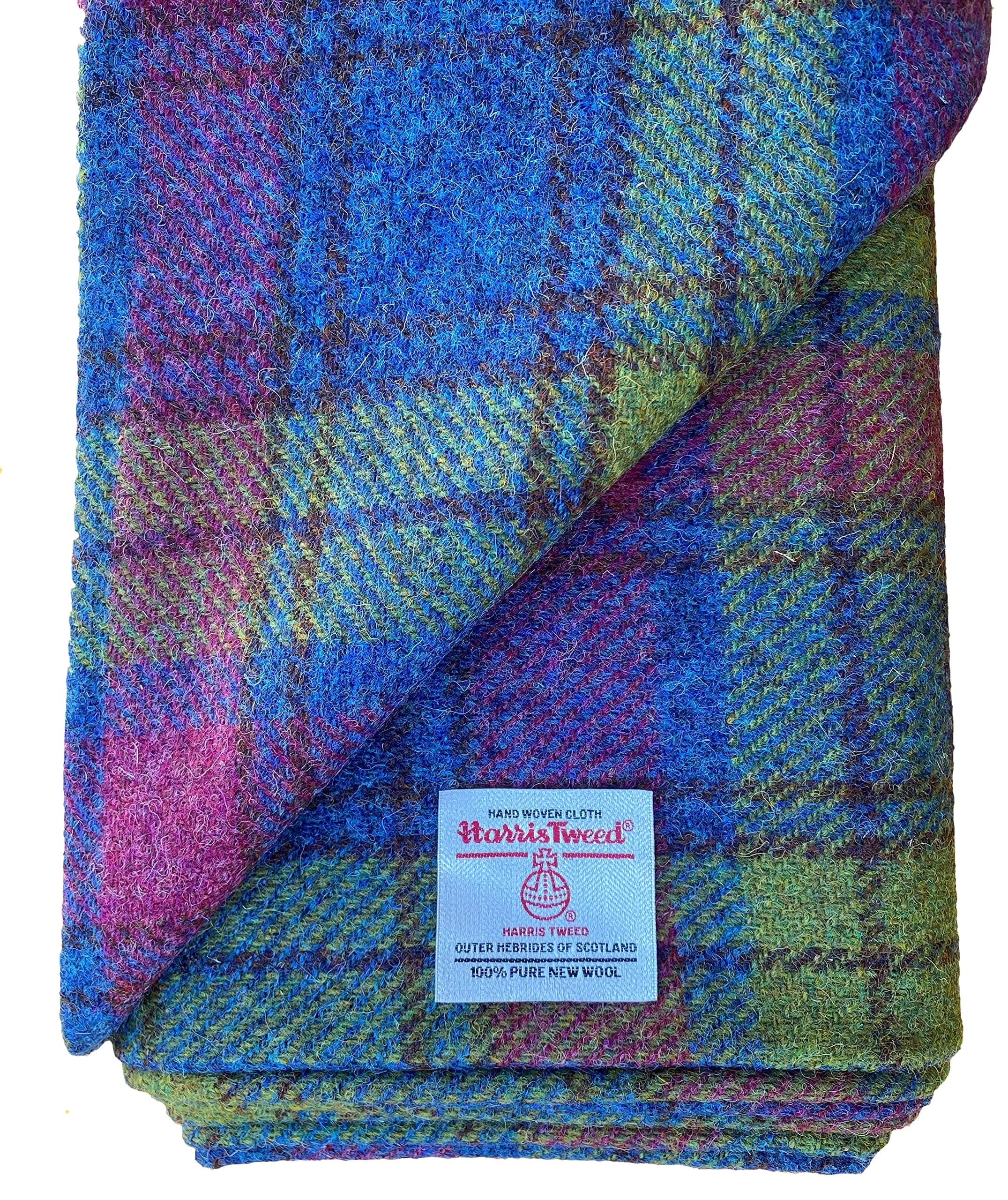 Authentic Harris Tweed Fabric 100% Pure Wool with Labels .. Various Sizes - ref. Nov40 - See The Whole Range of Harris Tweed at The fatfrog.UK.Online Amazon Shop (25cm x 50cm)