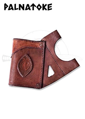 Easy Sword Belt Attachment Made from Leather Belt Holder/Sword Holder Medieval LARP Various Finishes Available, brown, Linkshänder