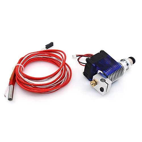 PoPprint integrated heat bed V6 extruder head kit+remote feed nozzle + 12V fan+12V40W heater remote extrusion kit for 3d printer