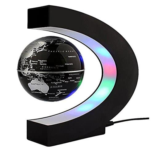 Magnetic Levitation Globe With LED Lights C Shape Floating Globe World Map for Desk Decoration 3inch
