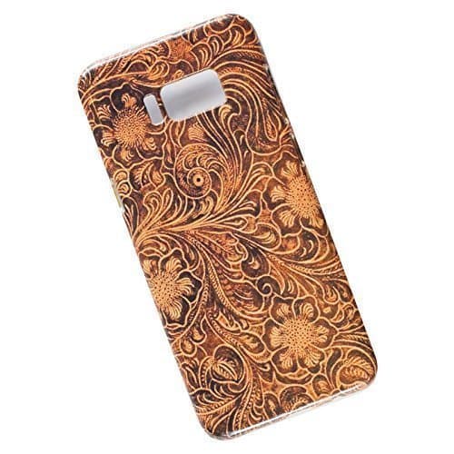 Slim Case for Samsung Galaxy S8 Plus. Tooled Leather Look.