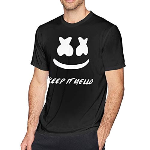 Obagaty Marshmello Keep It Mello Men's Soft Short Sleeve T-Shirt Black