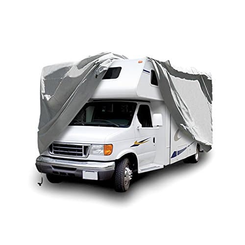 100% Waterproof Class C RV Cover - Max Luster Platinum Guard Class C Camper Cover - Zippered Access Panels, Strap & Buckle System, Free RV Cover Storage Bag - Class C RVs 32 to 35 Feet Long – RVC5PG