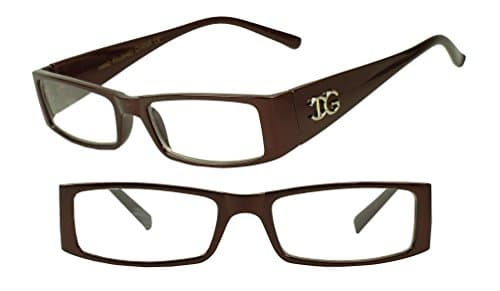 Womens Small Rectangular Fashion Optical Reading Readers Eye Glasses Rx Strength +1.00 +1.50 +1.75 +2.00 (Burgundy, 2 x)
