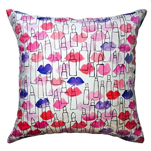 Lips and Lipstick Outline Pillow Case