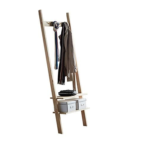 Coat Racks with Shelf Entryway Hall Tree Coats Hat Stand Hooks with 2-tier Shoe Rack Rustic Accent Furniture L25“*H70.87”