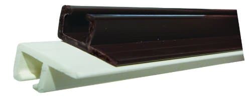 JR Products 80301 Type-C Brown 48" Ceiling Mounted Internal Slide Track