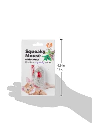 Sharples Mouse 'n' Squeak, Grey and Red