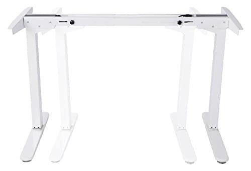 Mingo Labs TPL200 Frame Motorized Sit and Stand Desk Base for Customizable Work Space, White