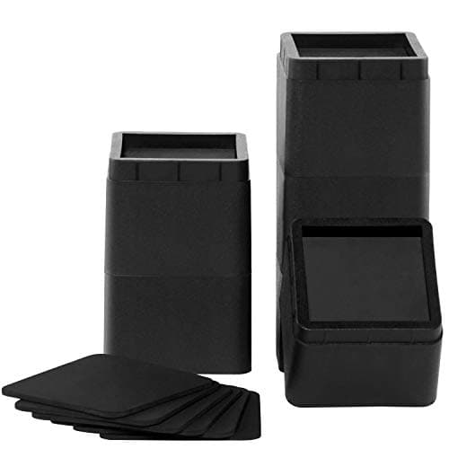 BTSD-home 3 Inches Stackable Bed Risers Furniture Risers for Sofas, Counch, Tables Heavy Duty Bed Frame Lifters Set of 6