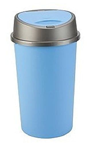 Home In Style 45L Blue Touch Top Bin Plastic Dustbin Kitchen Rubbish Waste Bin