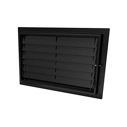 FEMA Compliant Engineered Crawl Space Flood Vent - Wall Mounted (Black) (8" Height x 16" Width)