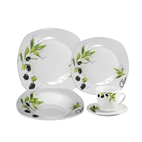 Porcelain Olive Dinnerware 20-piece Set