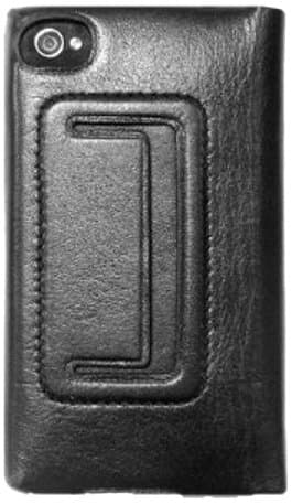 Limited Luxury IPHV1102-4 Leather Case for iPhone 4/4S - 1 Pack - Retail Packaging - Black