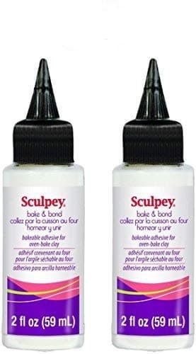 Polyform Sculpey Bake & Bond Bakeable Adhesive for Oven-Bake Clay - Non-Toxic, Fun Projects, Great for All Artists - 2-Ounces, 2-Pack