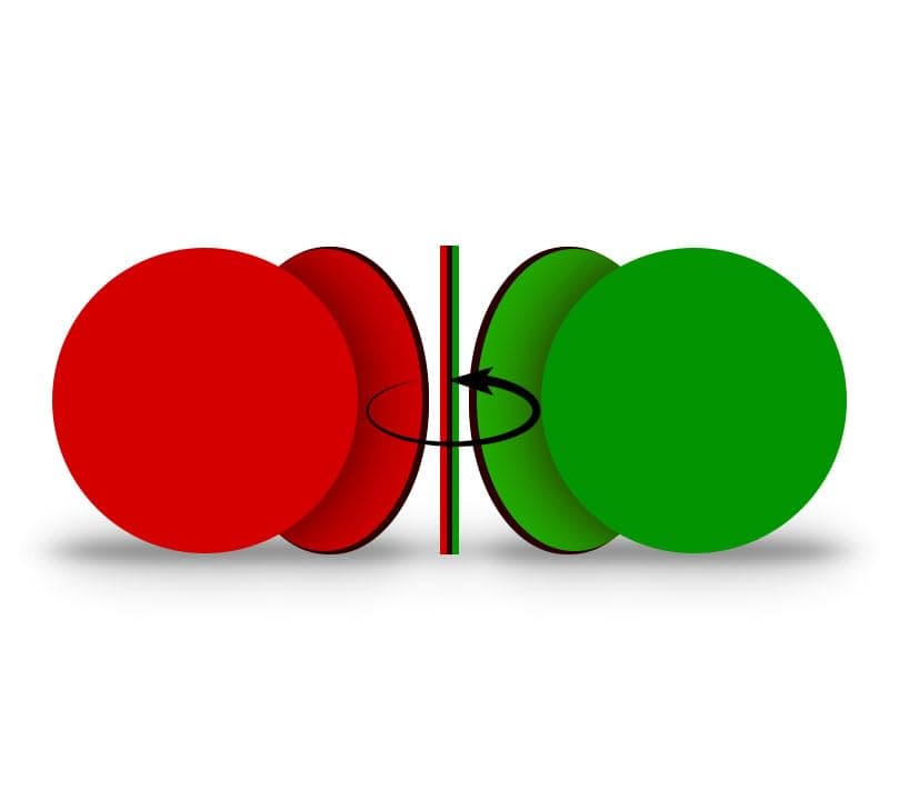 25-Pack, Double-Sided Reg Green Flip Magnet - 1" Red/Green, Go - No Go, Reversible Indicator for Efficient Organizational Communication, Ideal Indicator for Steel Surfaces