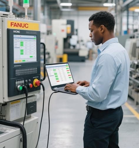 Washinglee CNC Programming Cable for Fanuc CNC DNC, USB to DB25 Male Console Cable for Fanuc-Black