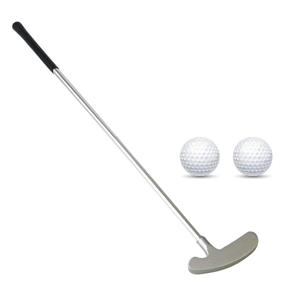 - Golf Putter, Two Ways Golf Putters for Men Right/Left Handed-Indoor/Outdoor Mini Kids Club Golf Set-Sturdy Putter Shaft with 2 Plastic Practice Golf Balls for Any Putting Green Mat Home Office