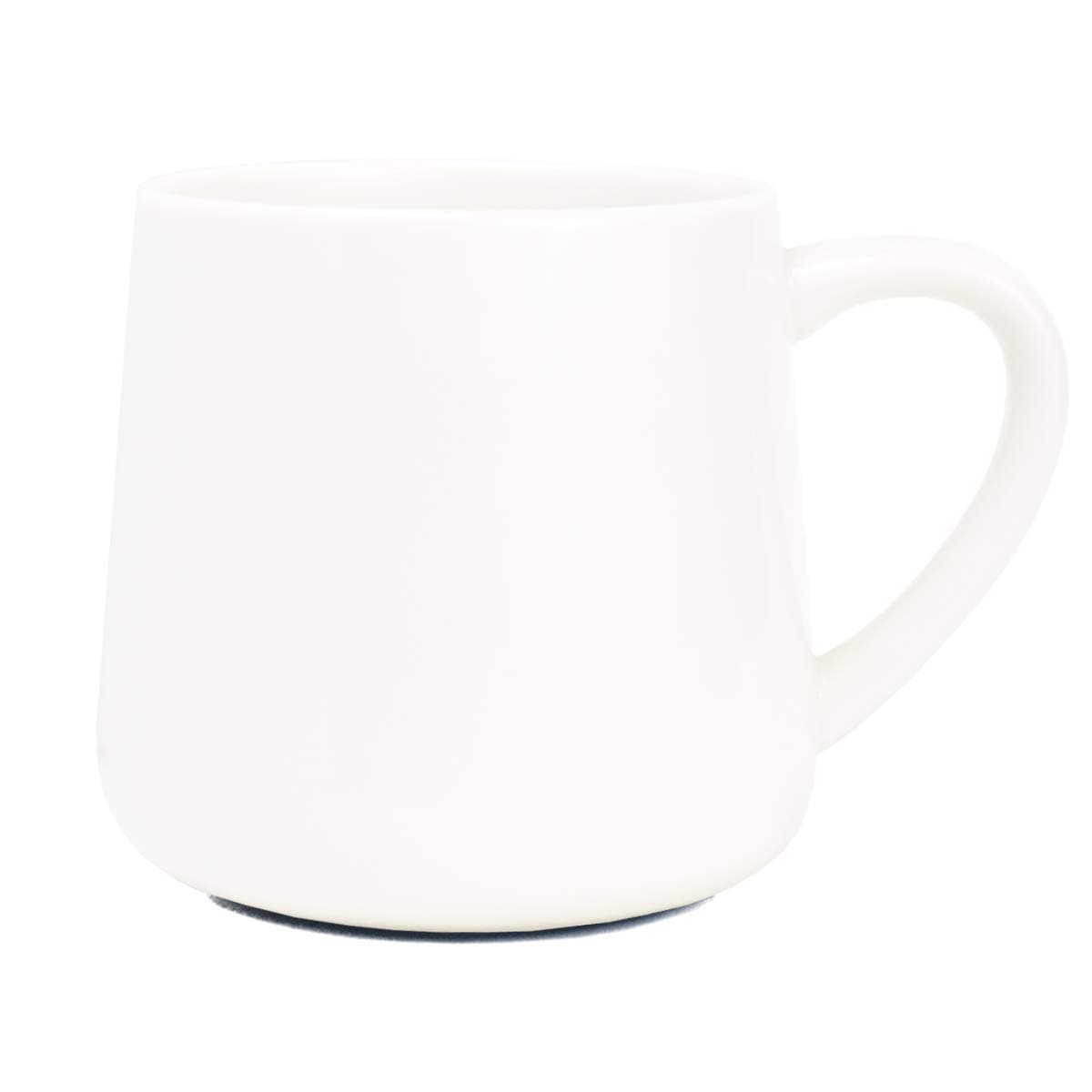 Large Glossy Ceramic Coffee Mug, White Tea Cup for Office and Home, 18 oz, Suitable for Dishwasher and Microwave, 1 Pack (White)