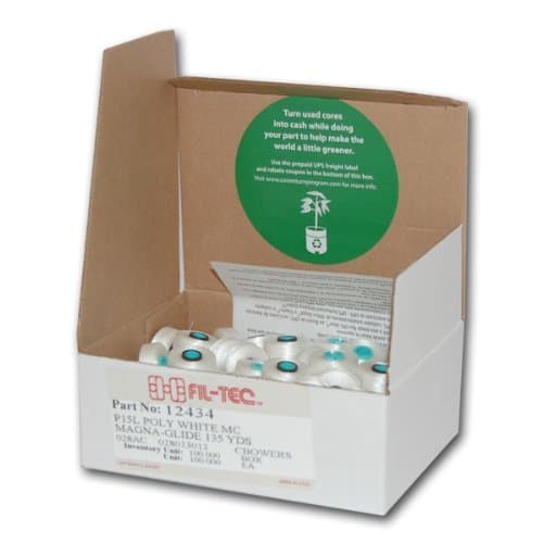 Prewound "L" Bobbins White - 100 count