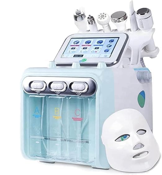 7 In 1 Hydrafacial Machine (Double Motor) With Training Video, Hydra Facial Microdermabrasion Machine, Deep Clear Hydrofacials Machine Best For Salons/Parlour & Skin Clinics