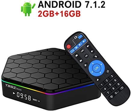 2018 Model Android 7.1 TV Box,Z Plus Android TV Box Amlogic S912 Octa Core 2GB RAM 16GB ROM Support Dual WiFi 2.4G/5GHz Ethernet 1000M LAN 64-Bit H.265 Bluetooth 4.0 True 4K 3D Mini PC TV Boxes