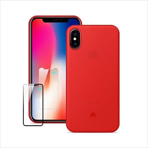 Iphone X Case Slim Anti-Scratch Case 0.3mm Ultra,5g Ultralight,good touch feeling For Iphone X(Red)