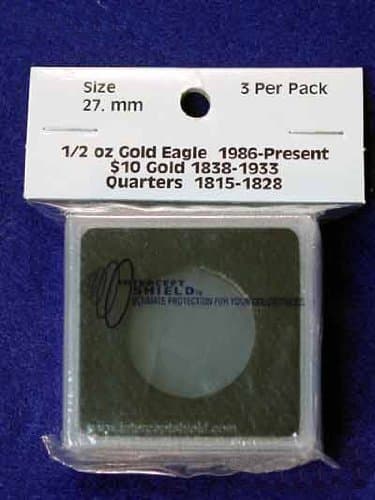 3 Intercept Shield 2x2 Coin Holders for 27mm Coins