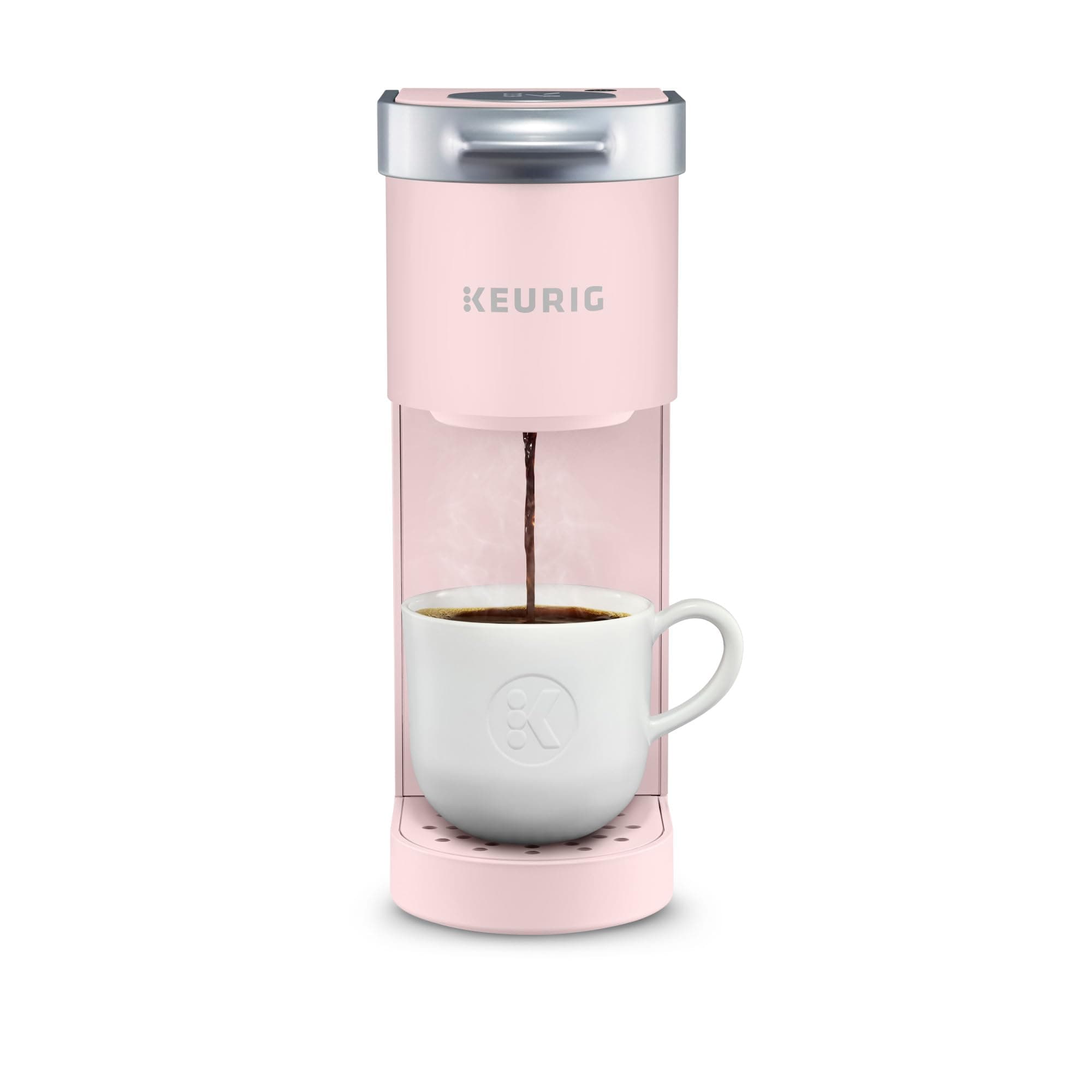 K-Mini Single Serve K-Cup Pod Coffee Maker, 6 to 12oz Brew size, with Cord Storage, Perfect for Small Spaces, Dusty Rose