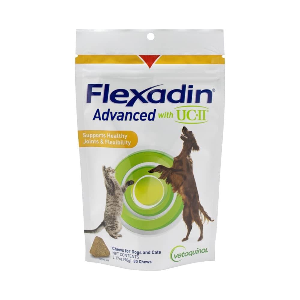 Flexadin Advanced Chewable Tablets 30 Count Chews, 3.17 oz. by Vetoquinol
