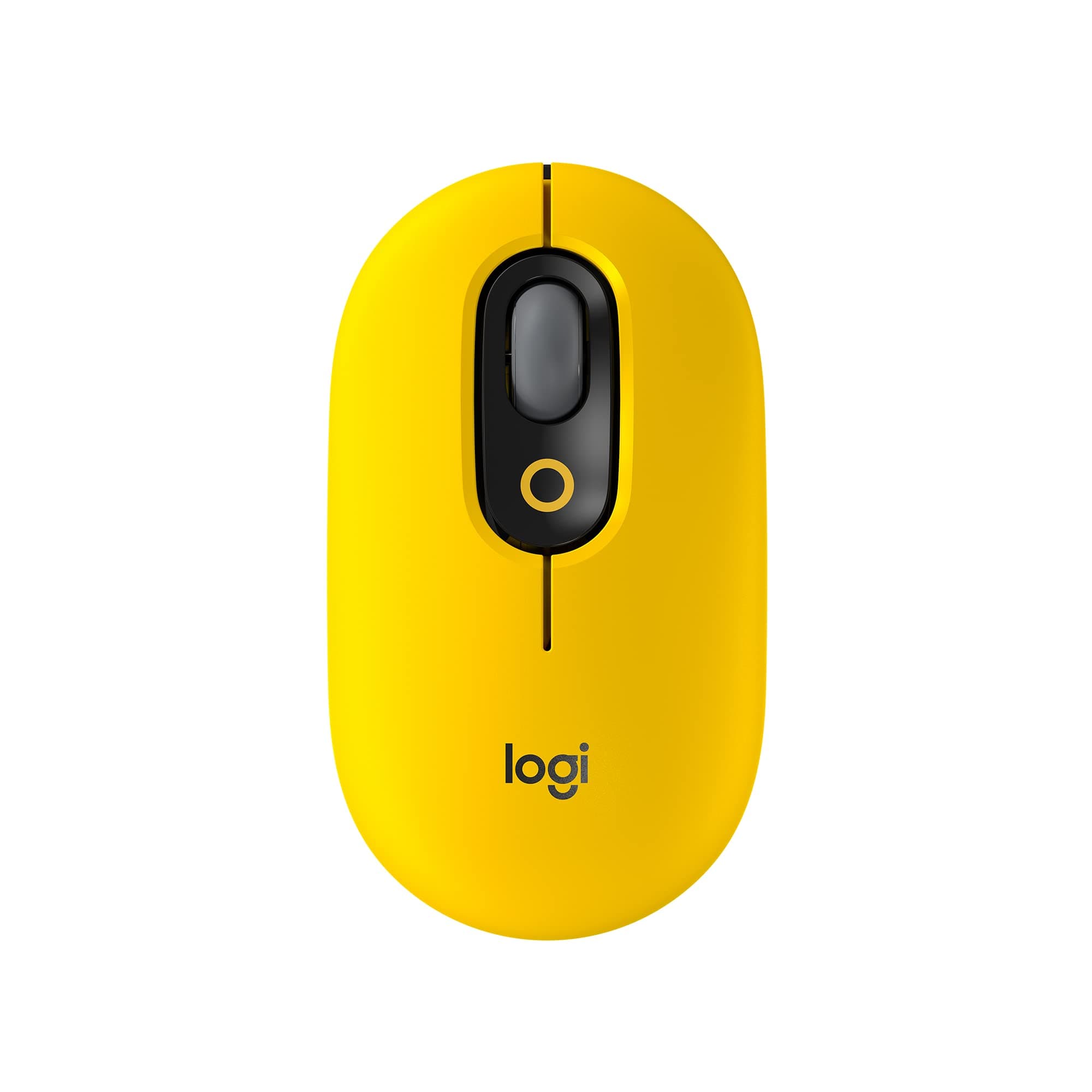 Pop Mouse, Wireless Mouse With Customizable Emojis, Silenttouch Technology, Precision/Speed Scroll, Compact Design, Bluetooth, Multi Device, Os Compatible Blast, Blast Yellow, 910-006546