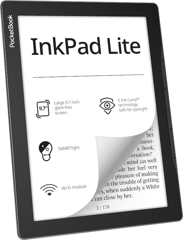PocketBook InkPad Lite, E-Book Reader, Mist Grey