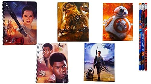 Star Wars Notebooks, Folders, Pencils Back to School Supply Bundle (The Light Side)