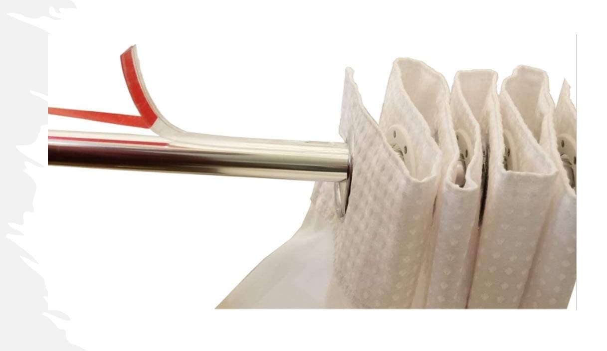 Modtek Curtain and Drapery Ring Slide-Solves Shower and Drapery Rings from catching Allowing Them to Slide Smoothly and Quietly (24 Ft Clear)