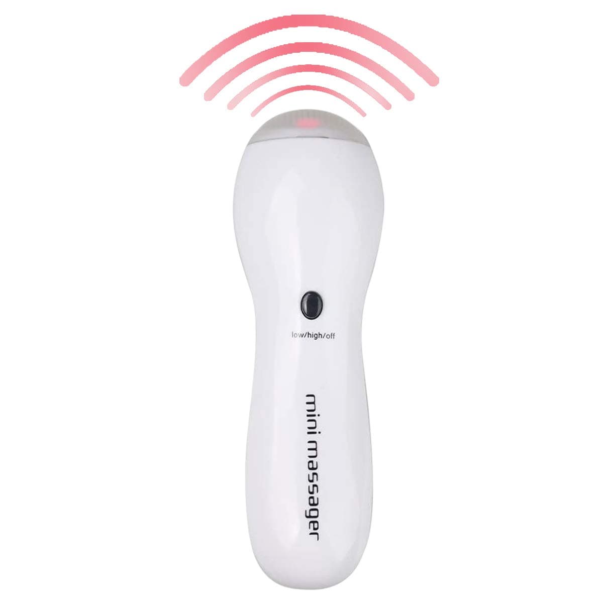 Portable Handheld Mini Electronic Massager with 2 Modes of Vibration (White)