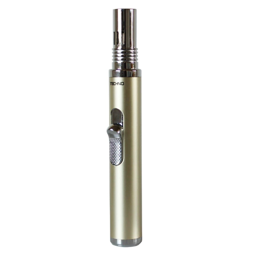 Techno Torch Stic with Single Jet Flame Torch - Windproof, Butane Refillable, perfect for Cigars, Cigarettes, Cooking, Camping, and more