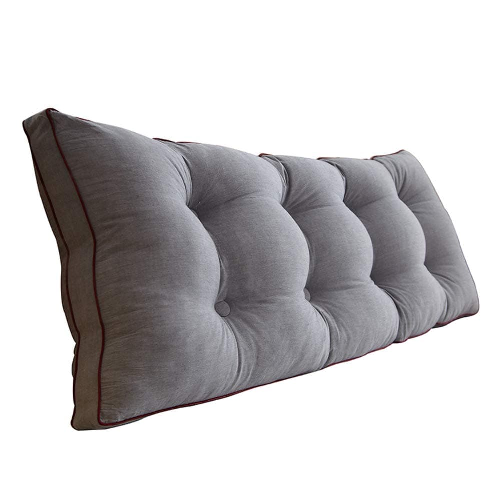 YQ WHJB Removable Bedside back cushions,Sofa bed Upholstered Headboard,Soft Tatami Double Large Lumbar support cushion-A 90x20x50cm(35x8x20)