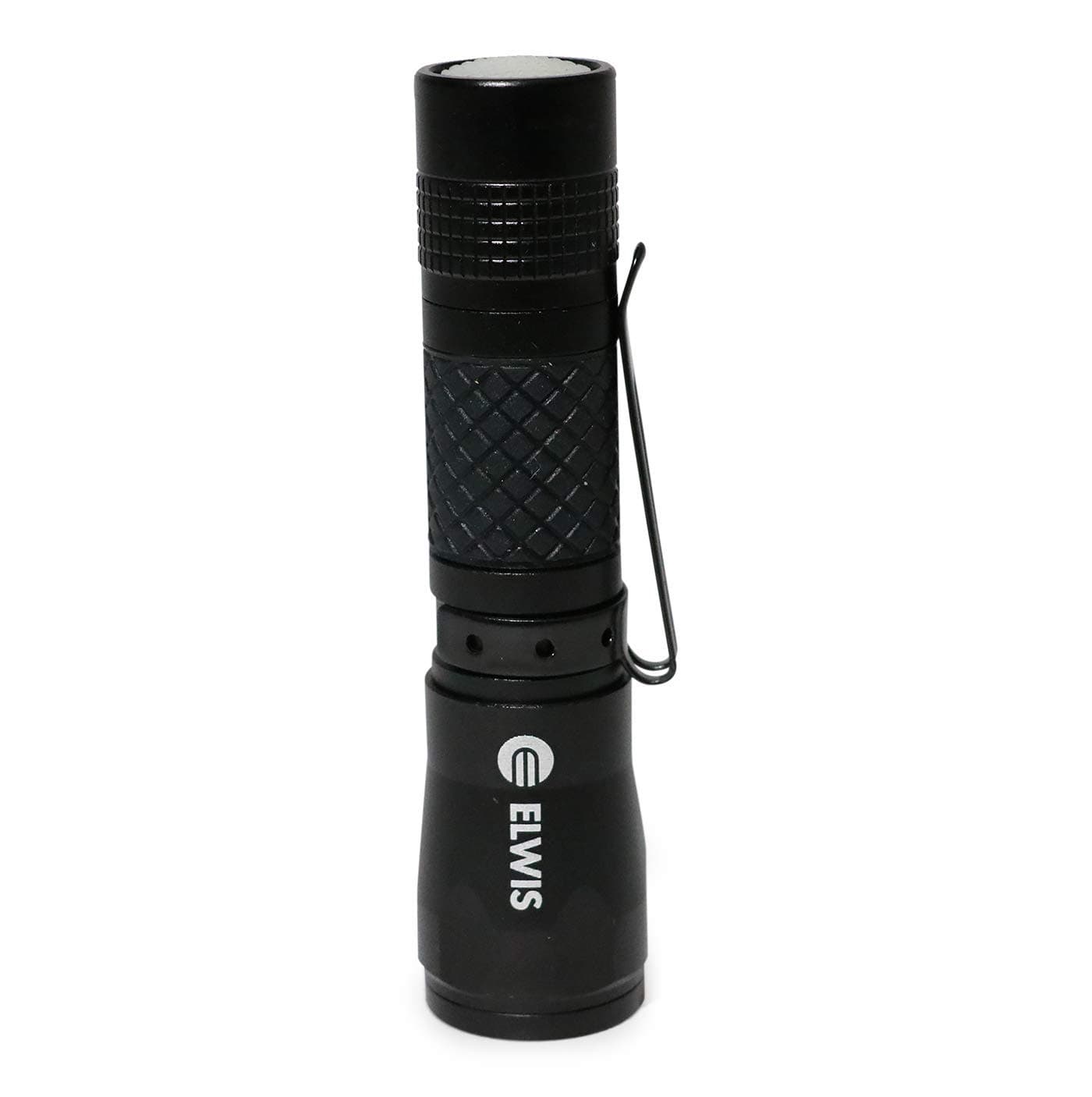 Elwis P60 Pocket Tactical Flashlight Rugged Design LED Flashlight with Zoom , Black