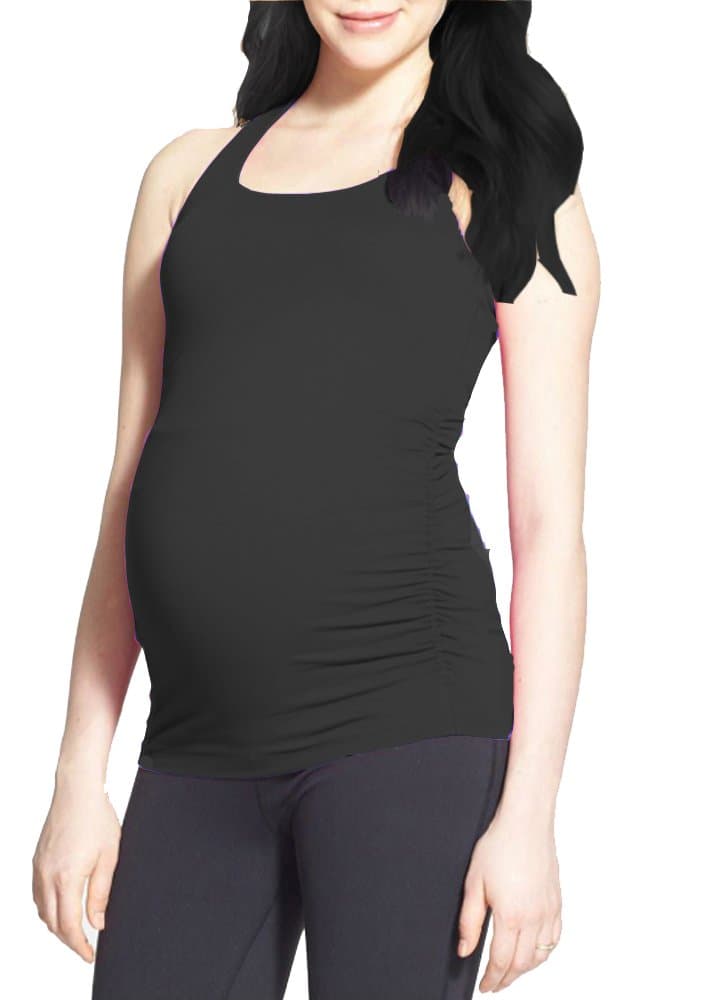 CLOYA Maternity Long Racerback Tank Top
