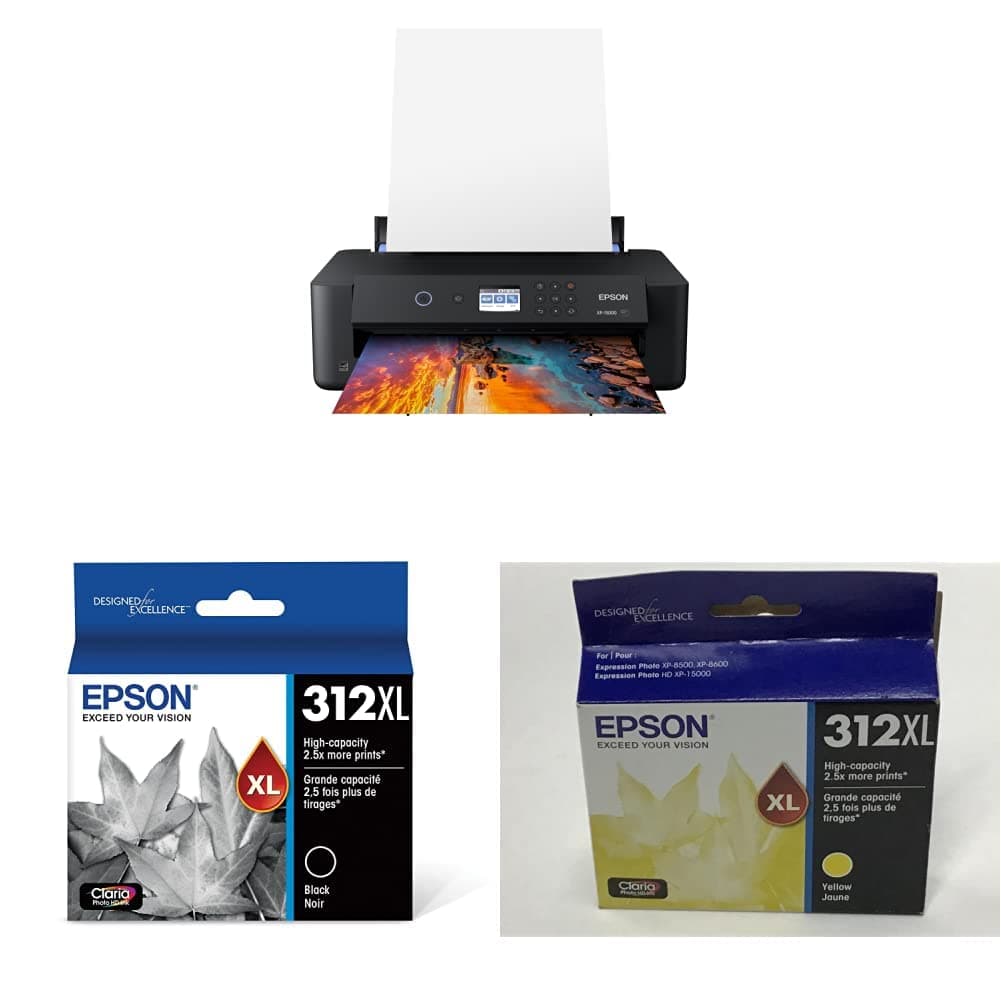 Epson Expression Photo HD XP-15000 Wireless Color Wide-Format Printer T312 Claria Photo HD -Ink High Capacity T312 Claria Photo HD -Ink High Capacity Yellow