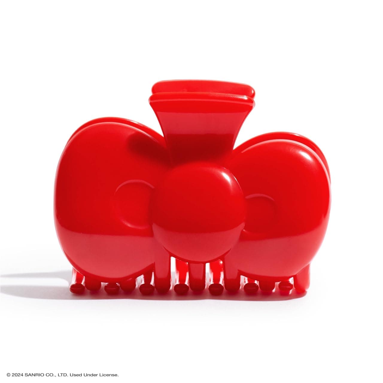 Kitsch Hello Kitty Recycled Plastic Bow Hair Claw Medium Claw Clip for Women and Girls, 1 Piece (Red)