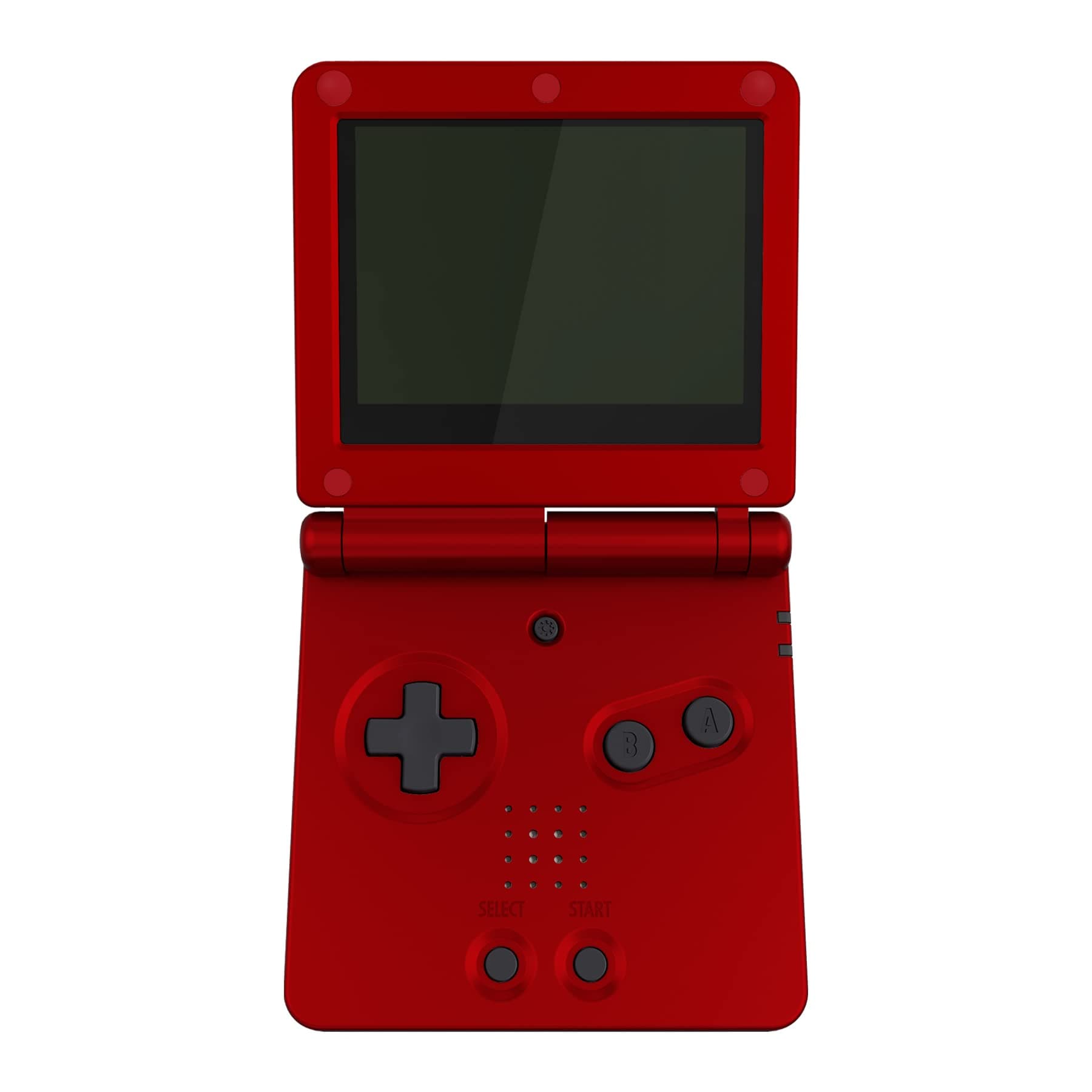 eXtremeRate Full Case for Nintendo Gameboy Advance SP, IPS Ready Upgraded Case & Button Case Cover Shell Cover Buttons for gba Console IPS & Standard LCD (No Console & Board) Scarlet Red