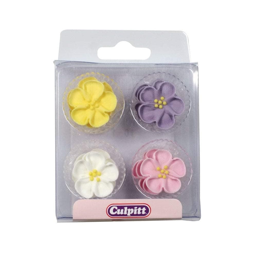 Wild Roses Cake Toppers - 12 Pack