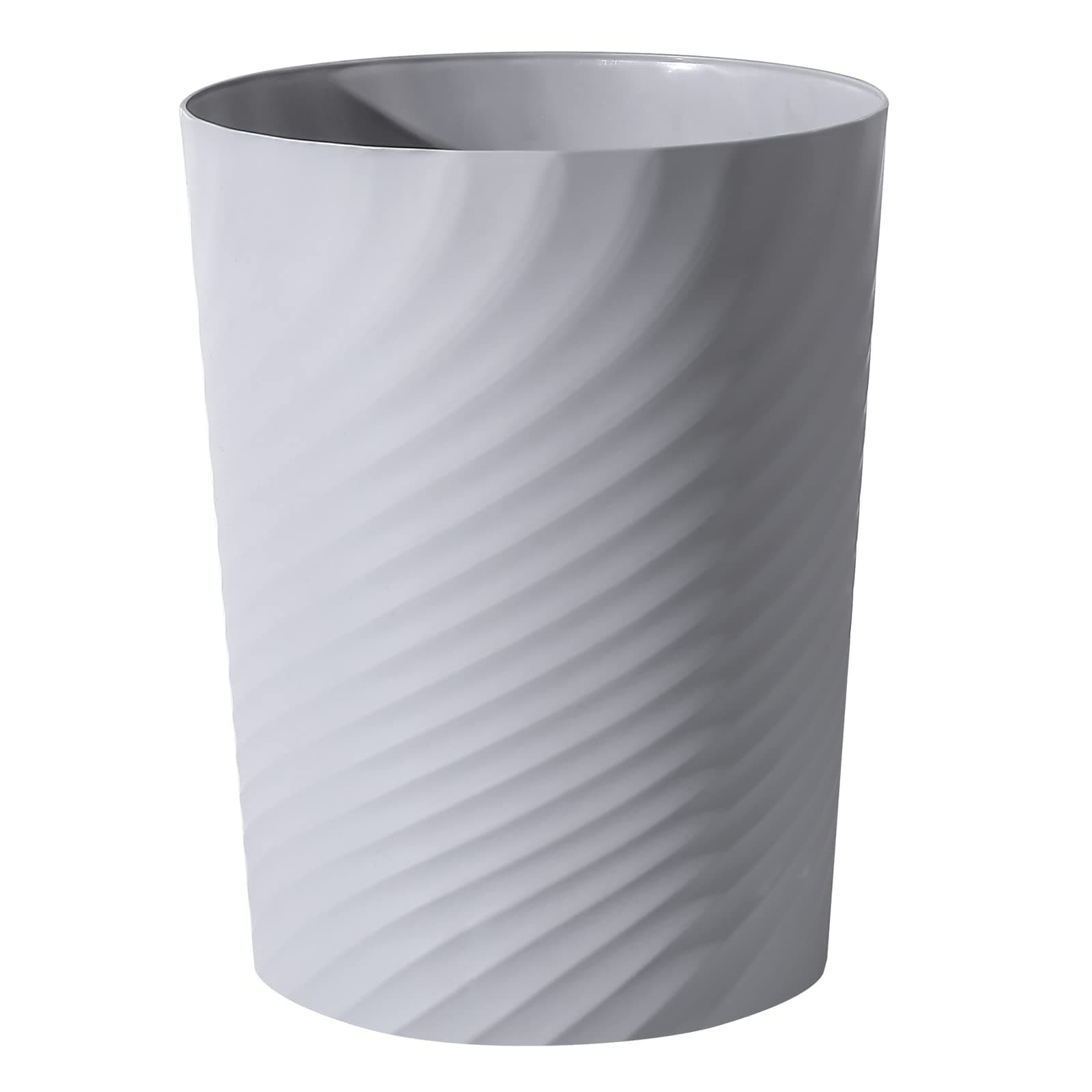 grey small trash can