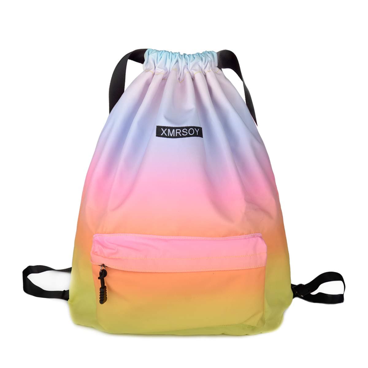 Gym Drawstring Backpack Water Resistant String Bag Nylon Cinch Sport Bag Sackpack