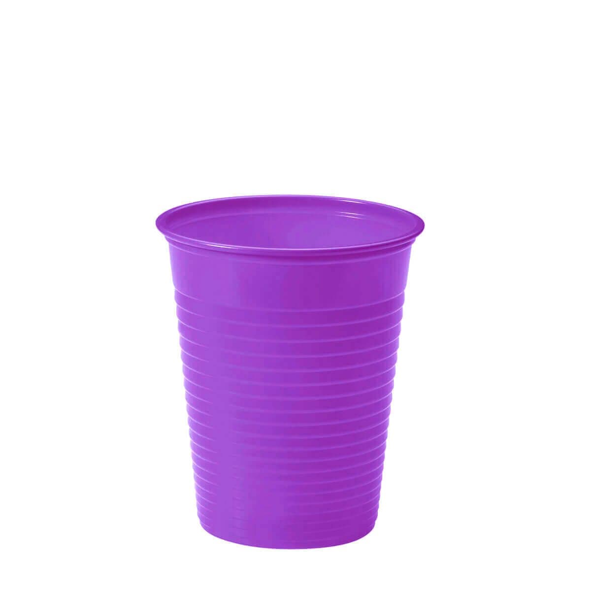 100 Bicchieri Plastica Colorata 200 cc DOpla - viola