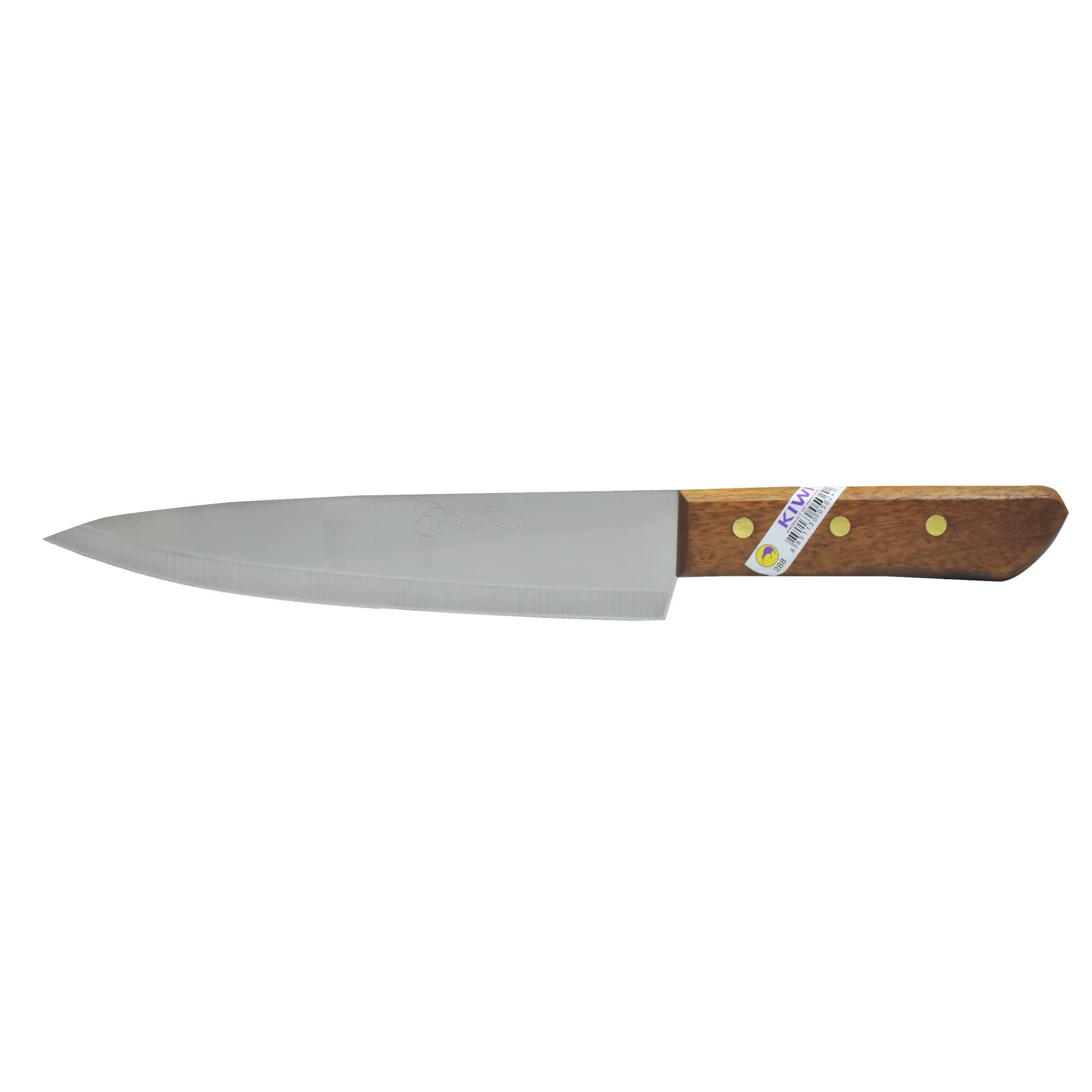 Kiwi Knife Kitchen Cut Sharp Blade Cookware Stainless Steel Size (8 Inches) No.288,Brown