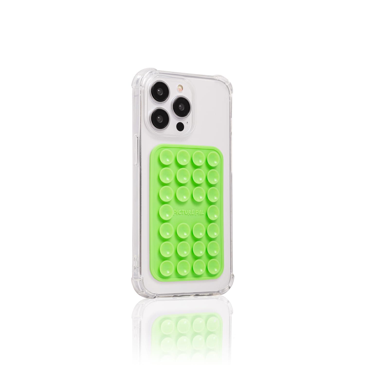 | Silicone Suction Phone Case Mount - Adhesive Phone Accessory for iPhone and Android - Sticky Phone Holder for Shower, ugc, tiktok Videos and Selfies (Sherbet Green)