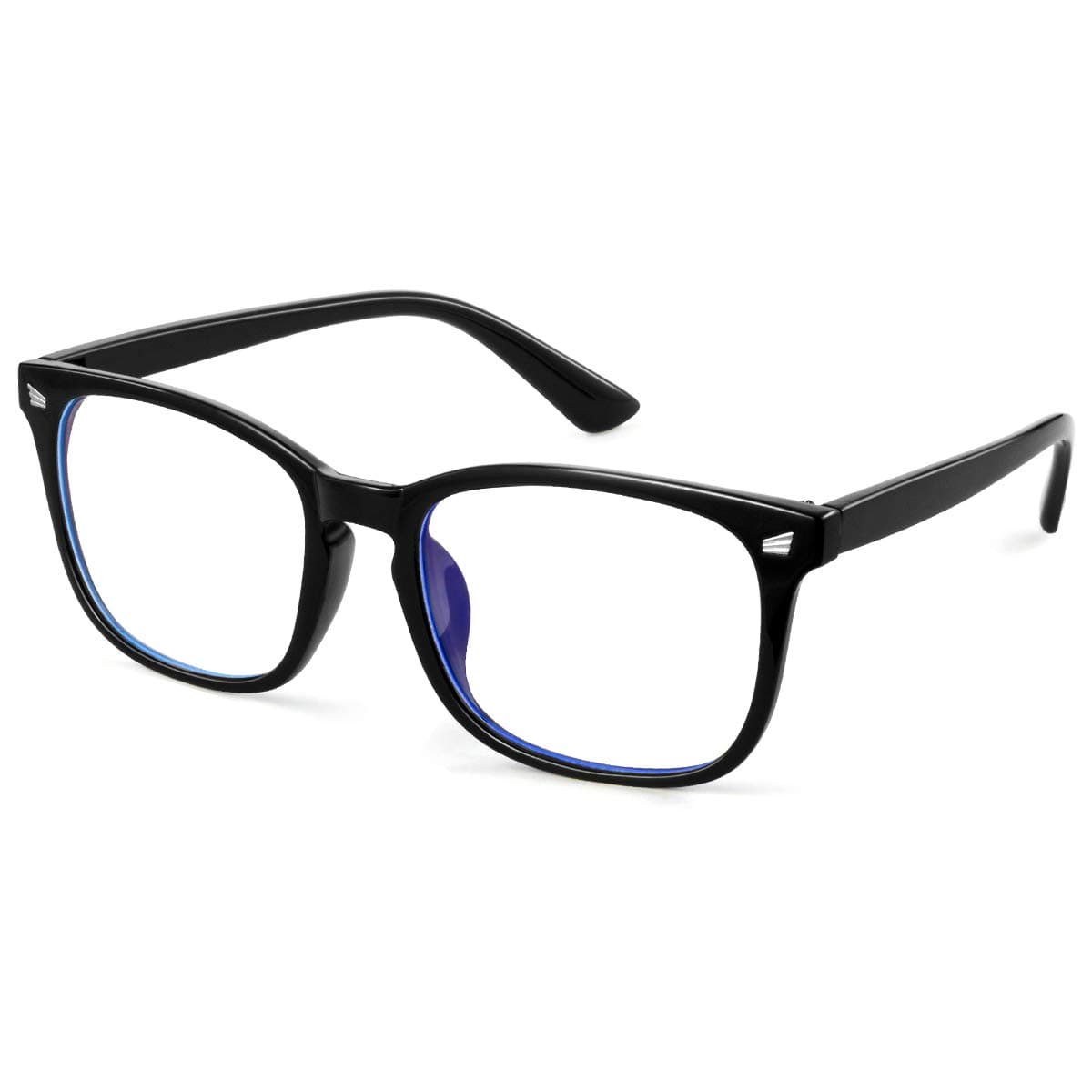 Blue Light Blocking Glasses - GEKKALE New Elegant Oversized Clear Cat Eye Non-Prescription Glasses (03)
