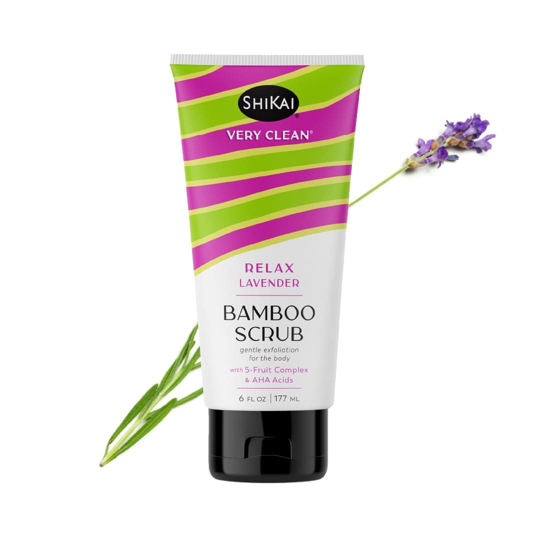 Very Clean Bamboo Scrub (Relax Lavender, 6oz)